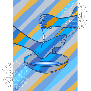 Washing of the feet (digital)